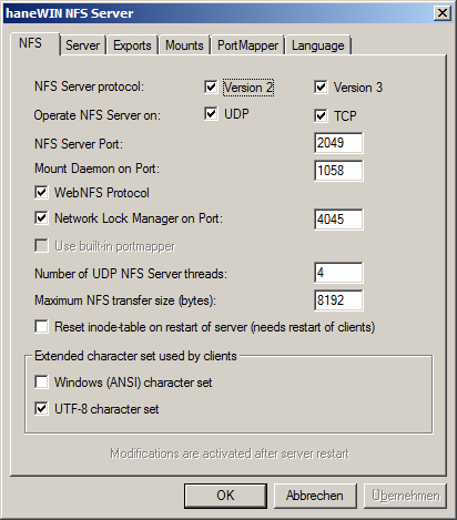 Windows nfs server